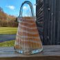 Vintage Hand Blown Glass Purse Vase
