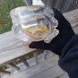 Vintage Hand Blown Glass Purse Vase