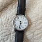 Timex Indigo White Dial With Date WR 30 black leather bands