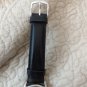 Timex Indigo White Dial With Date WR 30 black leather bands