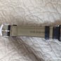 Timex Indigo White Dial With Date WR 30 black leather bands