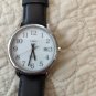 Timex Indigo White Dial With Date WR 30 black leather bands