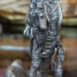 Franklin Mint Fine Pewter Statue The Rabbit Man Rabbits buy a fresh rabbit 1977