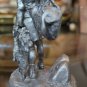 Franklin Mint Fine Pewter Statue The Rabbit Man Rabbits buy a fresh rabbit 1977