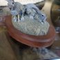 Vintage Hamilton Collection Rabbit Figurine Audubon Bronzes by The Deatons