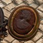 Two Vintage Cameo Brooches
