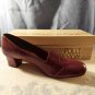 Vintage 1982 Polly Preston Bon Jour  Shoes Red Wine Color Size 7.5M