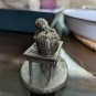 Pewter Figure Boy Carving a Pumpkin F. Robert Drury International Pewter