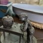 Pewter Figure Boy Carving a Pumpkin F. Robert Drury International Pewter