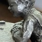 Pewter Figure Boy Carving a Pumpkin F. Robert Drury International Pewter