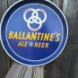 Vintage Mid Century Ballantine's Ale And Beer Serving Metal Tray 12” Blue