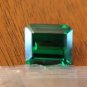 Squarish Em Cut Shaped Lab Tsavorite Garnet Loose Gem 41.01 Cts 17.7x16.9 mm