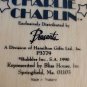 Hamilton Gift Ltd Charlie Chaplin Wooden Box P3779 Vintage 1990