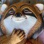 Red Panda with Roses Wall Decoration Hard Plastic