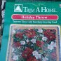 Mohawk Home Holiday Throw Christmas Bouquet New 50" by 60" Trim A Home USA