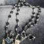 Vintage Silver Tone Rosario Necklace Made In Japan