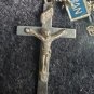 Vintage Silver Tone Rosario Necklace Made In Japan