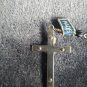Vintage Silver Tone Rosario Necklace Made In Japan