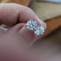 925 Silver YGI In Stud Earrings Approx 0.60 Cts cz Each
