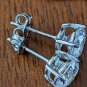 925 Silver YGI In Stud Earrings Approx 0.60 Cts cz Each