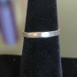 Sterling Stamped Ring Size 7 With Red Center Stone