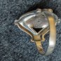 Sterling Stamped Ring Size 7 With Red Center Stone