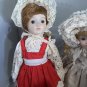 vintage porcelain victorian dolls pair of two
