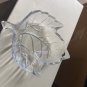 Decorative Art heavy Glass  Leaf Bowl
