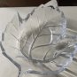 Decorative Art heavy Glass  Leaf Bowl