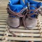 Homespun N' Blue Doll Hiking Boots, Brown and Blue , 2.8" sole length