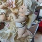 The Mirella Collection Angels Boy And Girl Surrounded By Flowers 10" Planter On