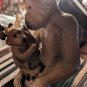VINTAGE NAPCO MONKEY FIGURE W/BABY BARBARY APE C5669 MADE IN JAPAN
