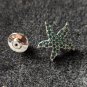 Swarovski Signed STAR FISH Tie Tack Tac Lapel Pin Retired Blue Pave