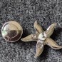 Swarovski Signed STAR FISH Tie Tack Tac Lapel Pin Retired Blue Pave