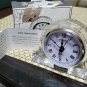 Shannon Crystal Glass Small Mantel Clock