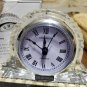 Shannon Crystal Glass Small Mantel Clock