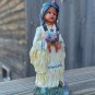 American Native Girl Ceramic Figurine