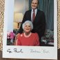 George & Barbara Bush Signed 10x8 Photograph (Reproduction) Autograph