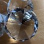 Four Diamond Shaped Glass Crystals Paperweights