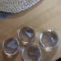 Four Diamond Shaped Glass Crystals Paperweights