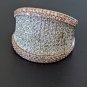 925 Sterling Silver CN FZN Cz Pave Ring size 8