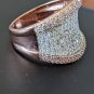925 Sterling Silver CN FZN Cz Pave Ring size 8