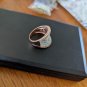 925 Sterling Silver CN FZN Cz Pave Ring size 8
