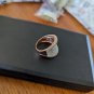 925 Sterling Silver CN FZN Cz Pave Ring size 8