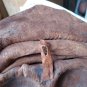 Vintage Haitian African Crafted Leather Two Face Masks Wall Hanging Art&Acirc;&nbsp;
