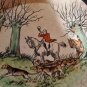 Crown Ducal Plate Vintage Hunting Scene