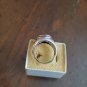 American Eagle Men's Sterling Silver Ring Genuine Black Onyx center 24K G Wings