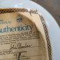The Official 1980 Olympic Winter Games Plate Lake Placid NY with COA