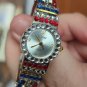 O'one Quartz Red White And Blue Ladies Watch