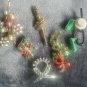 Vintage Collection Of Six Holiday Brooches Custom jewelry lot